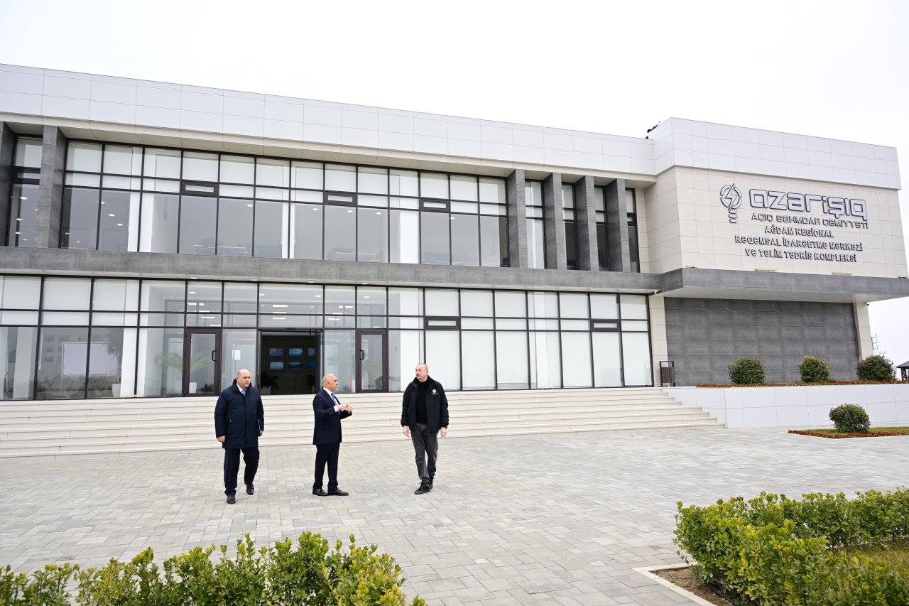 İlham Əliyev Ağdamda “Azərişıq