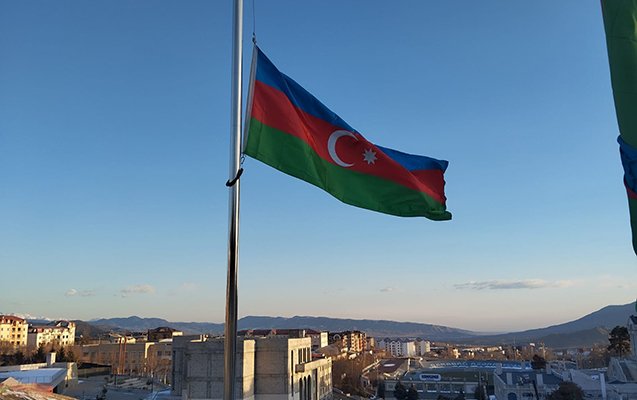 Xankəndi, Xocalı və Ağdərədə bayraqlar endirildi &ndash; FOTO