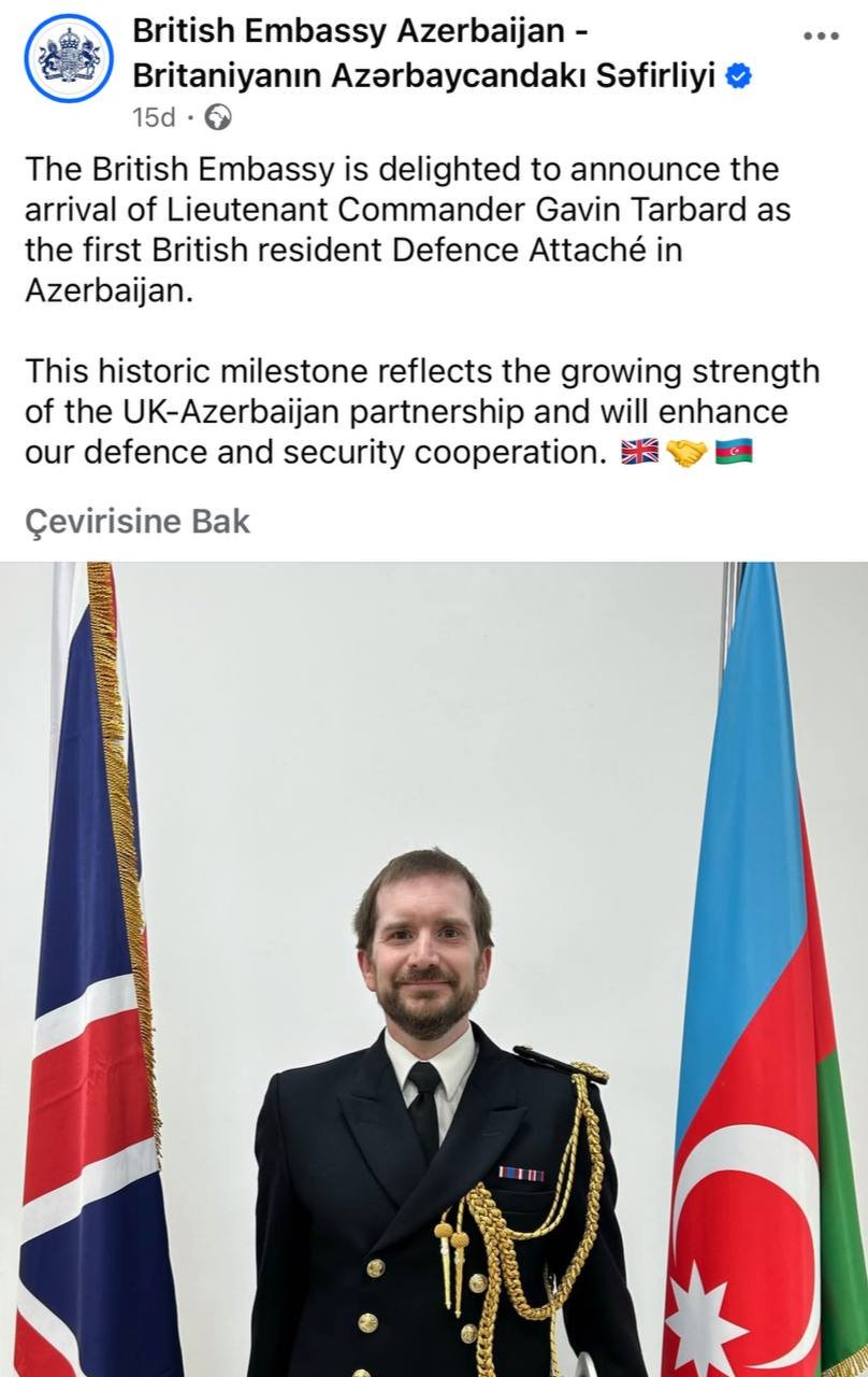 Britaniya Azərbaycana ilk dəfə attaşe TƏYİN ETDİ - foto 1
