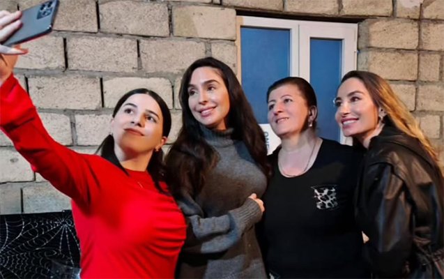Leyla və Arzu Əliyevalar Qəbələdə - FOTO