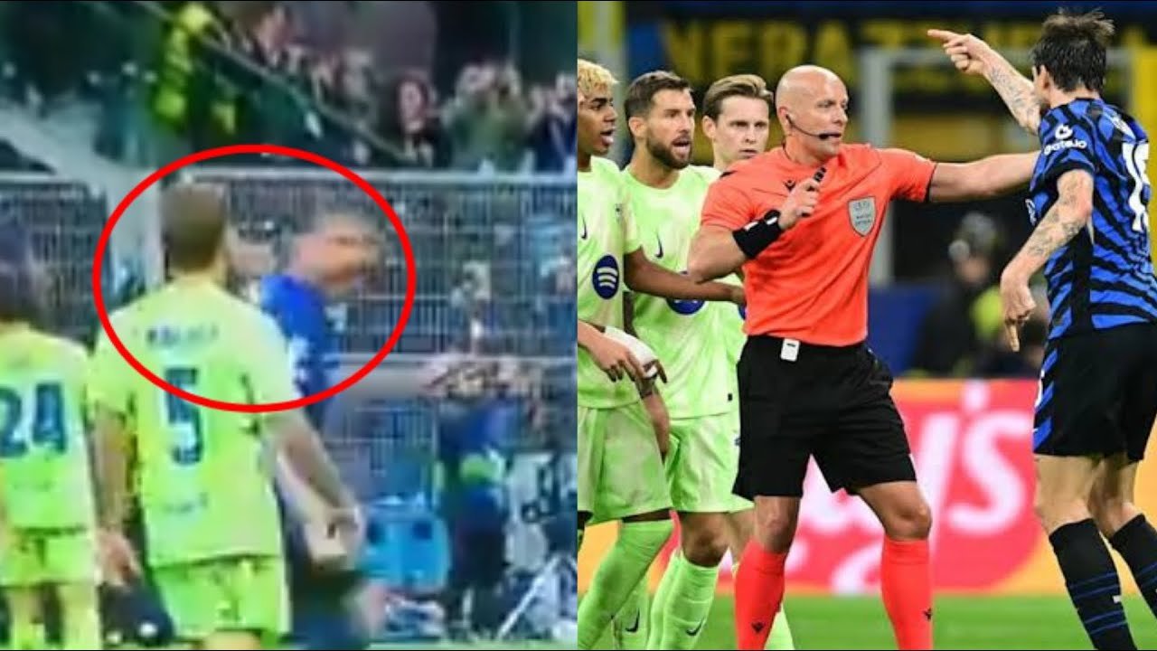 &ldquo;Barselona&rdquo;nın futbolçusu &ldquo;İnter&rdquo;in müdafiəçisinə TÜPÜRDÜ - VİDEO