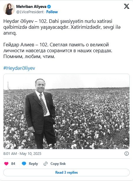 Mehriban Əliyeva: “Xatirimizdədir, sevgi ilə anırıq...” – FOTO - foto 1
