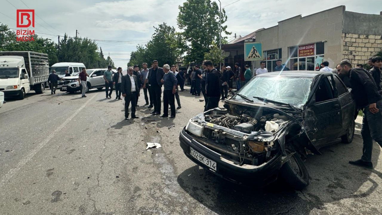 Ağdamda ağır qəza: Xəsarət alan var - FOTO - foto 3