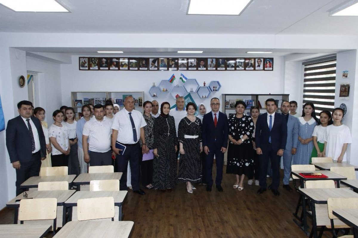 Özbəkistan universitetində Seyid Əzim Şirvani adına auditoriya açıldı - FOTO