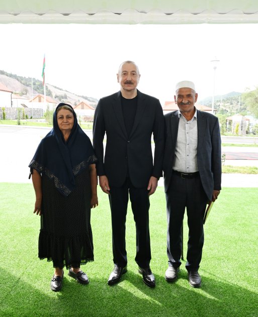 Prezident Laçının Bəylik kəndinə köçən sakinlərlə görüşdü – FOTO/VİDEO - foto 11