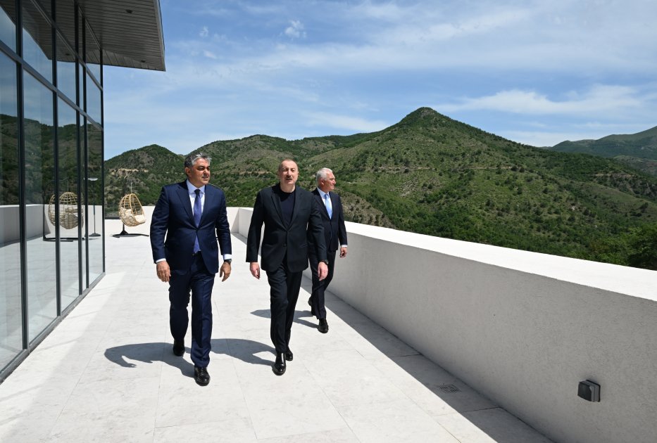 İlham Əliyev “Laçın” İstirahət Kompleksinin açılışında – FOTO/VİDEO - foto 6