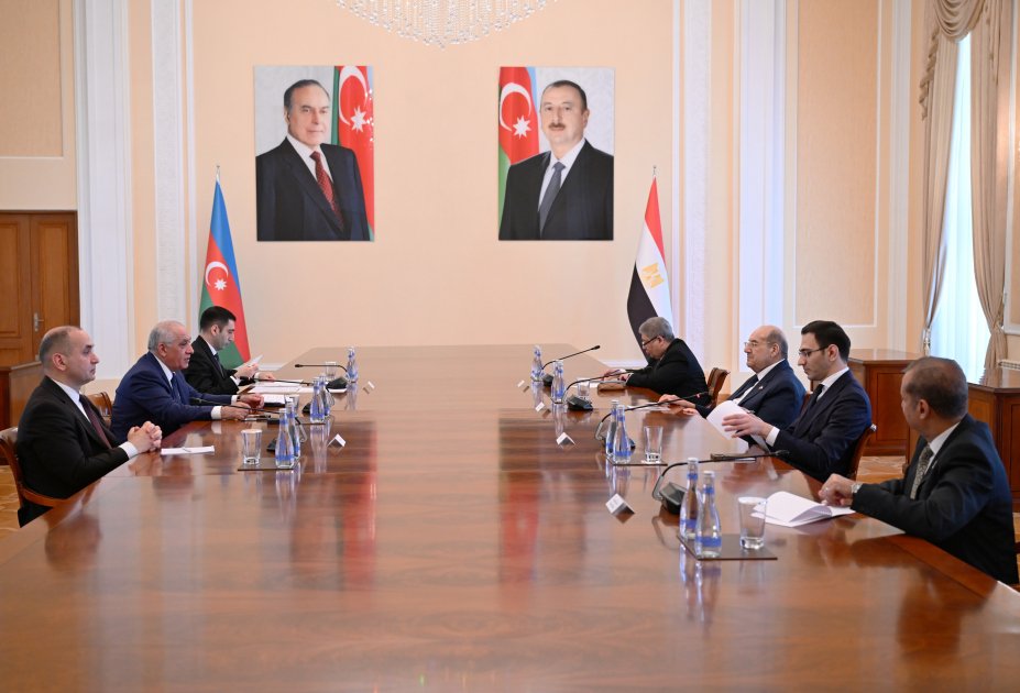 Baş nazir Misir Senatının sədri ilə GÖRÜŞDÜ - FOTO