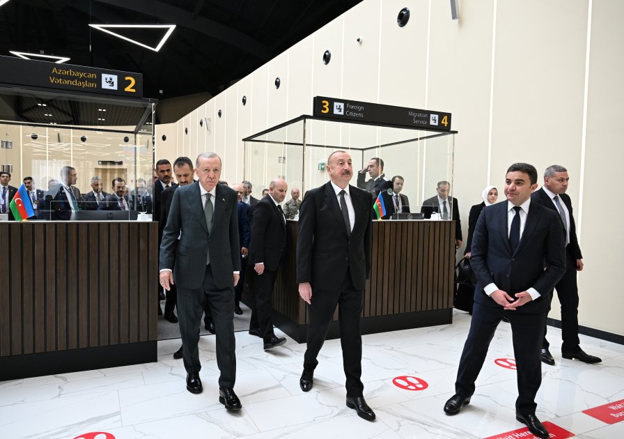 TARİXİ ANLAR: İlham Əliyev və Ərdoğan Laçın Hava Limanının açılış mərasimində -FOTO/VİDEO - foto 8
