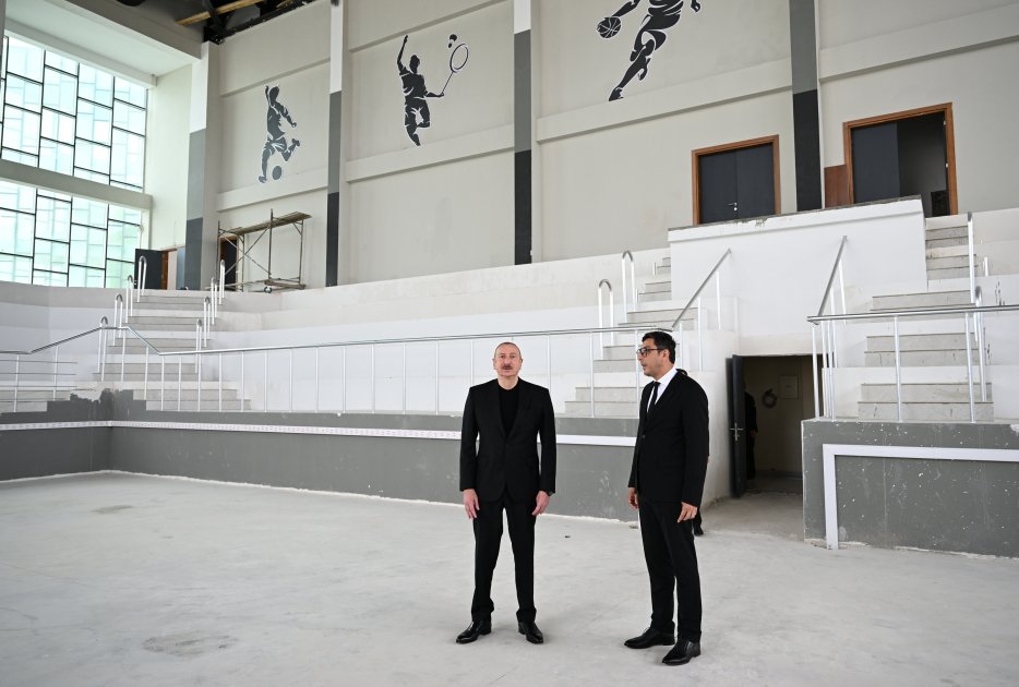 İlham Əliyev Yevlax Olimpiya İdman Kompleksində - FOTO - foto 3