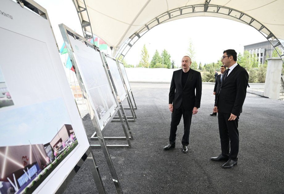 İlham Əliyev Yevlax Olimpiya İdman Kompleksində - FOTO - foto 1