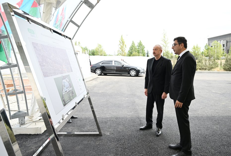 İlham Əliyev Yevlax Olimpiya İdman Kompleksində - FOTO