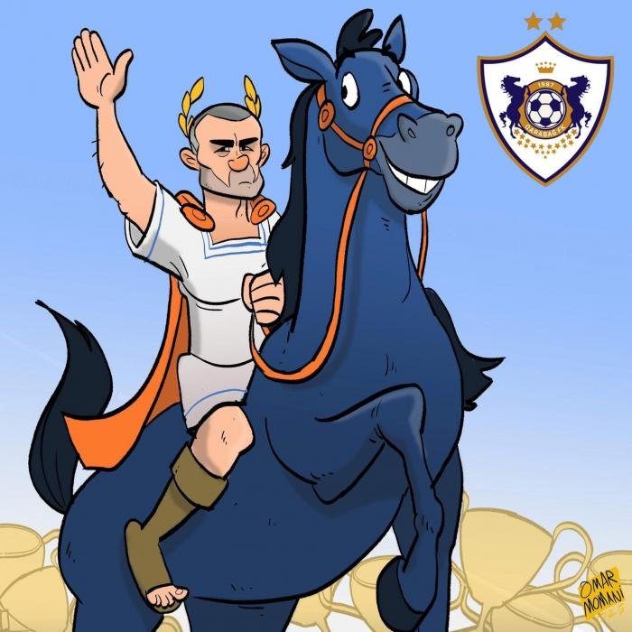 Məşhur karikaturaçı növbəti əsərini Qurban Qurbanova HƏSR ETDİ - FOTO - foto 1