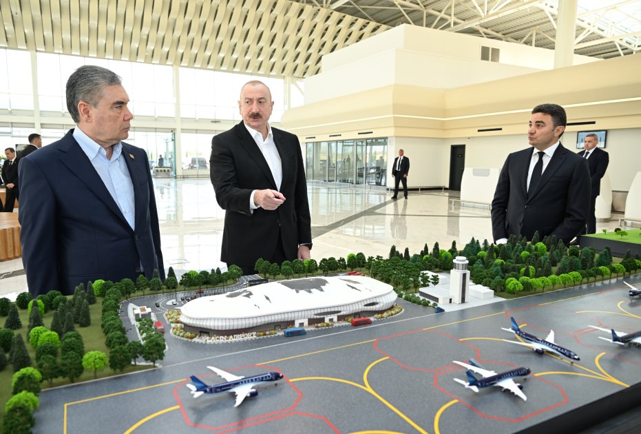 Qurbanqulu Berdiməhəmmədovu Füzulidə İlham Əliyev qarşıladı - FOTO - foto 6