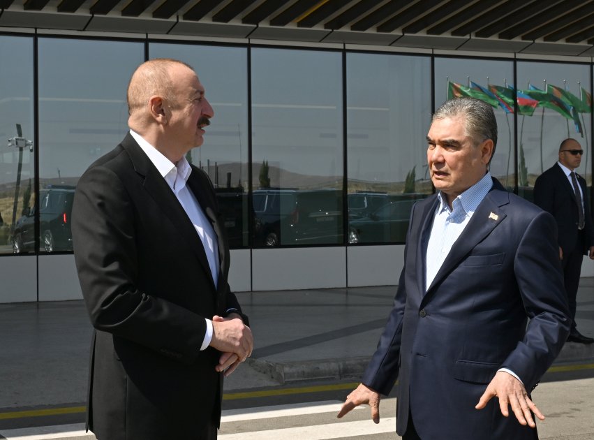 Qurbanqulu Berdiməhəmmədovu Füzulidə İlham Əliyev qarşıladı - FOTO - foto 7