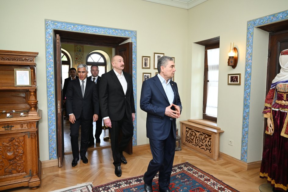 Liderlər Şuşada Mehmandarovların malikanə kompleksində - FOTO - foto 2