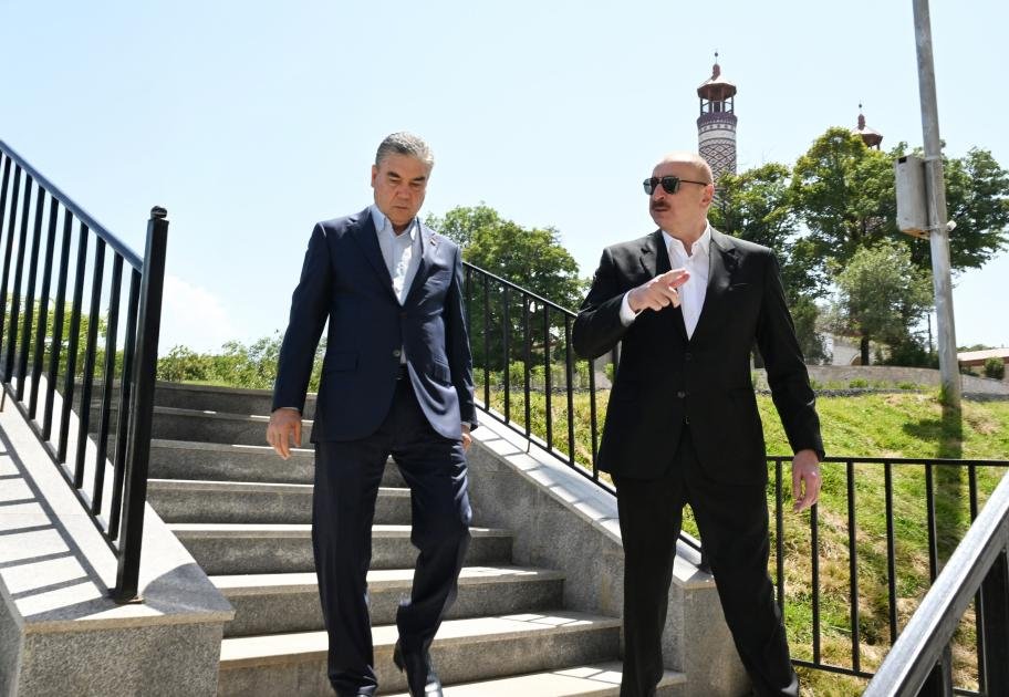 İlham Əliyev və Berdiməhəmmədov Şuşada birgə nahar etdilər - FOTO - foto 3