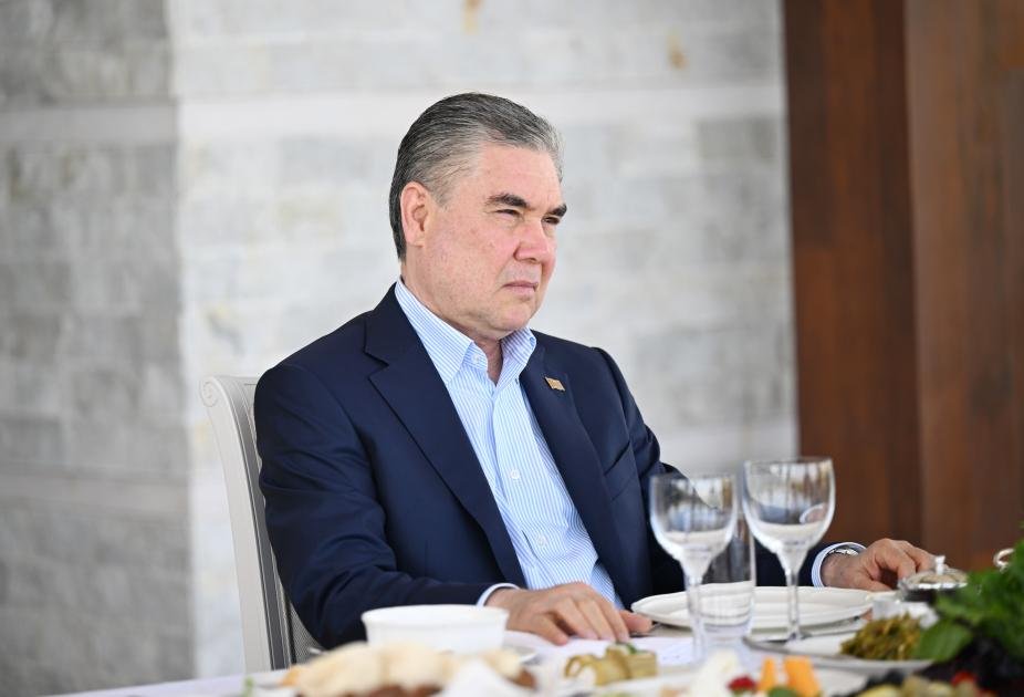 İlham Əliyev və Berdiməhəmmədov Şuşada birgə nahar etdilər - FOTO - foto 1