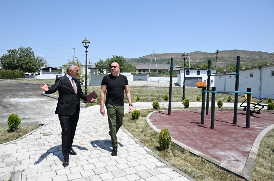 Prezident Xocalının Təzəbinə kəndində - FOTO - foto 14