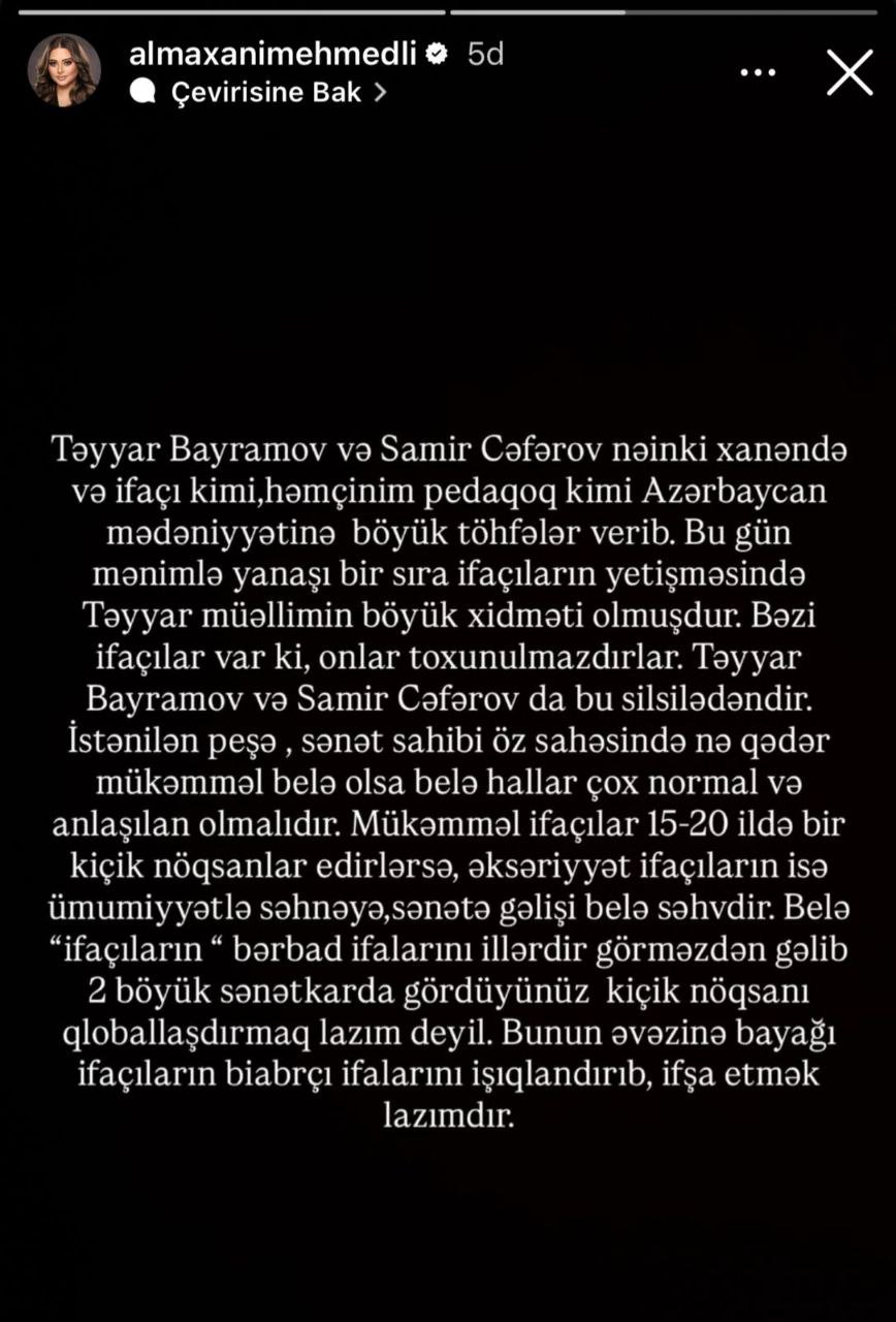 Almaxanım da QALMAQALA QOŞULDU: “Biabırçı ifaları ifşa edin!” - FOTO - foto 1