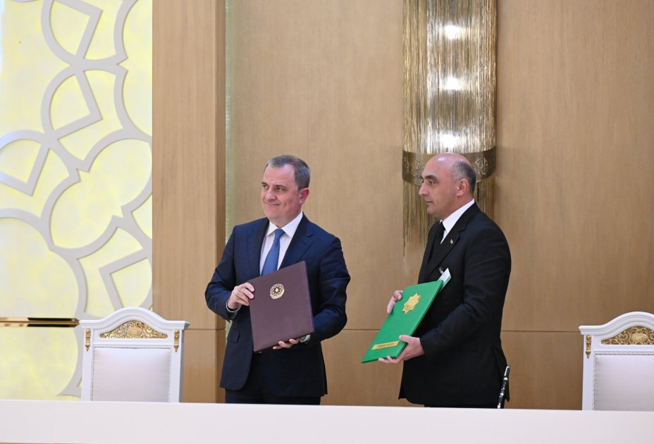 Liderlərin iştirakı ilə Türkmənbaşı şəhərində sənədlərin imzalanması mərasimi –FOTO/VİDEO - foto 2