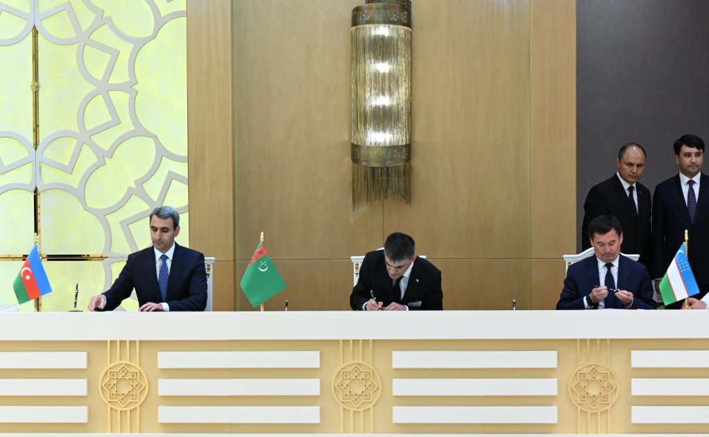 Liderlərin iştirakı ilə Türkmənbaşı şəhərində sənədlərin imzalanması mərasimi –FOTO/VİDEO - foto 3