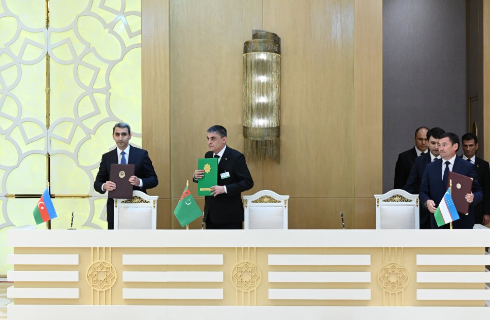 Liderlərin iştirakı ilə Türkmənbaşı şəhərində sənədlərin imzalanması mərasimi –FOTO/VİDEO - foto 4