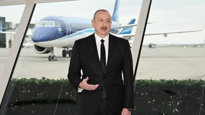 Prezident təyyarəmizin Rusiya tərəfindən vurulmasından DANIŞDI: &ldquo;Atəş açılmamalı idi&rdquo; - VİDEO
