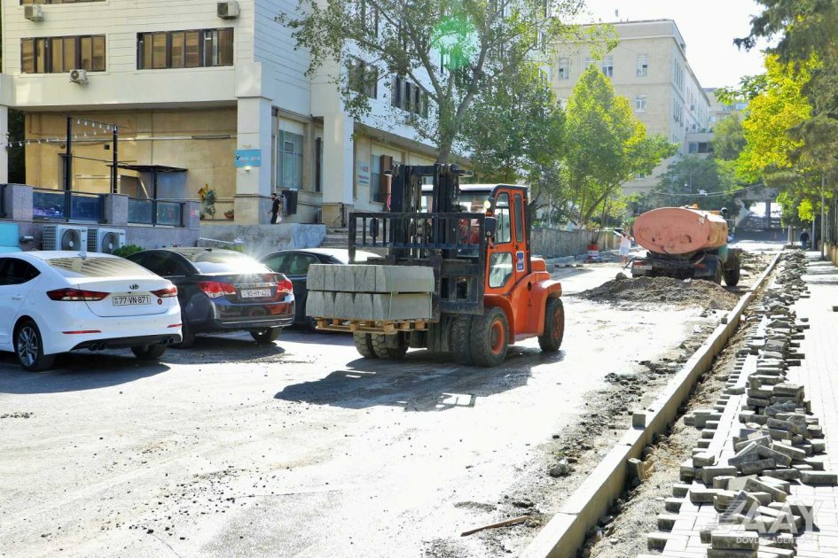 Bakıda bu küçə təmir OLUNUR &ndash; FOTO