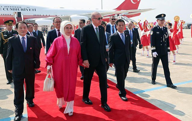 Ərdoğan Çində belə qarşılandı - FOTO/VİDEO - foto 3