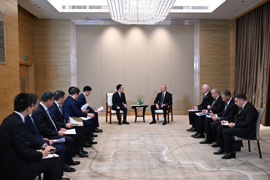 İlham Əliyev “Powerchina group” şirkətinin vitse-prezidenti ilə görüşdü – FOTO - foto 1