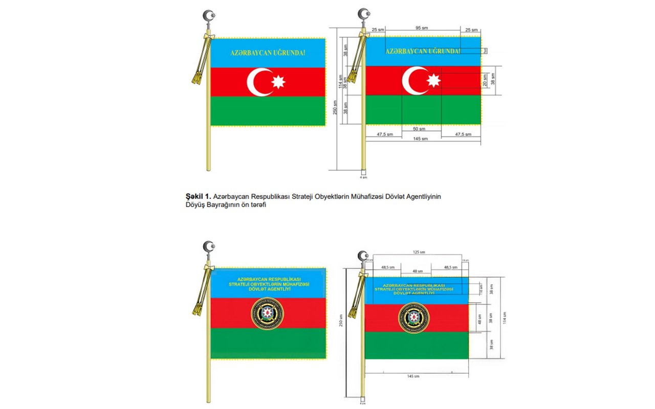 Agentliyin Döyüş Bayrağının təsviri təsdiqləndi – FOTO - foto 1