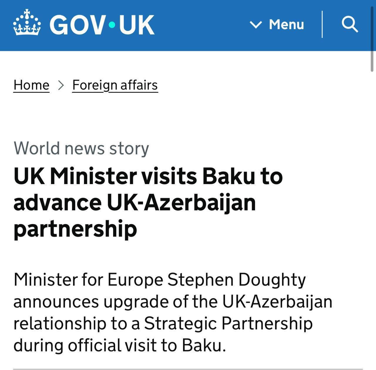 Britaniya və Azərbaycan strateji tərəfdaşlığa keçirlər - FOTO - foto 1