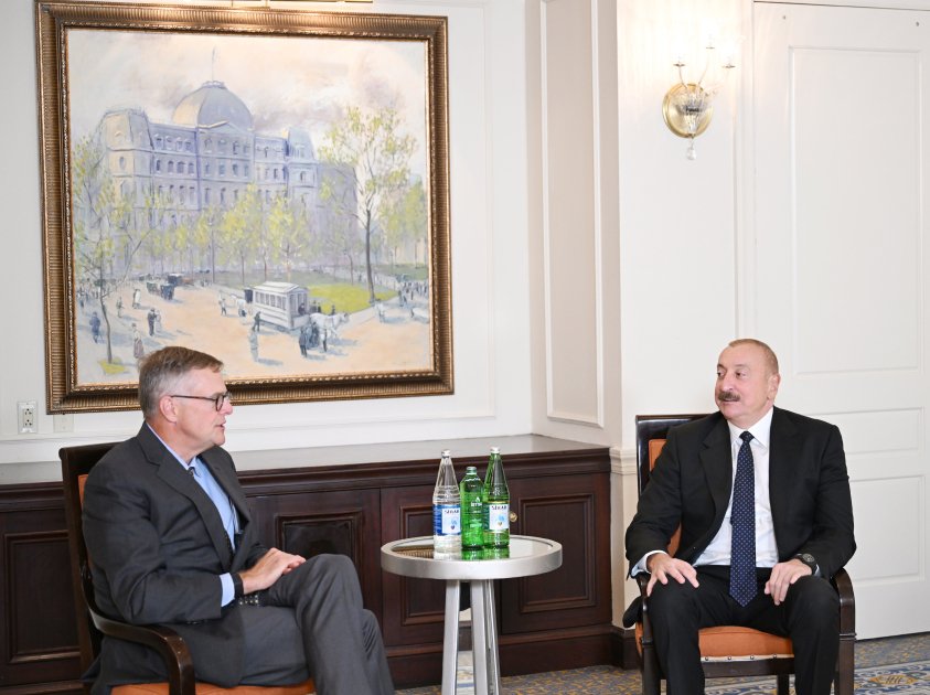 İlham Əliyev &ldquo;Neuberger Berman&rdquo; şirkətinin sədri və baş icraçı direktoru ilə görüşdü - FOTO