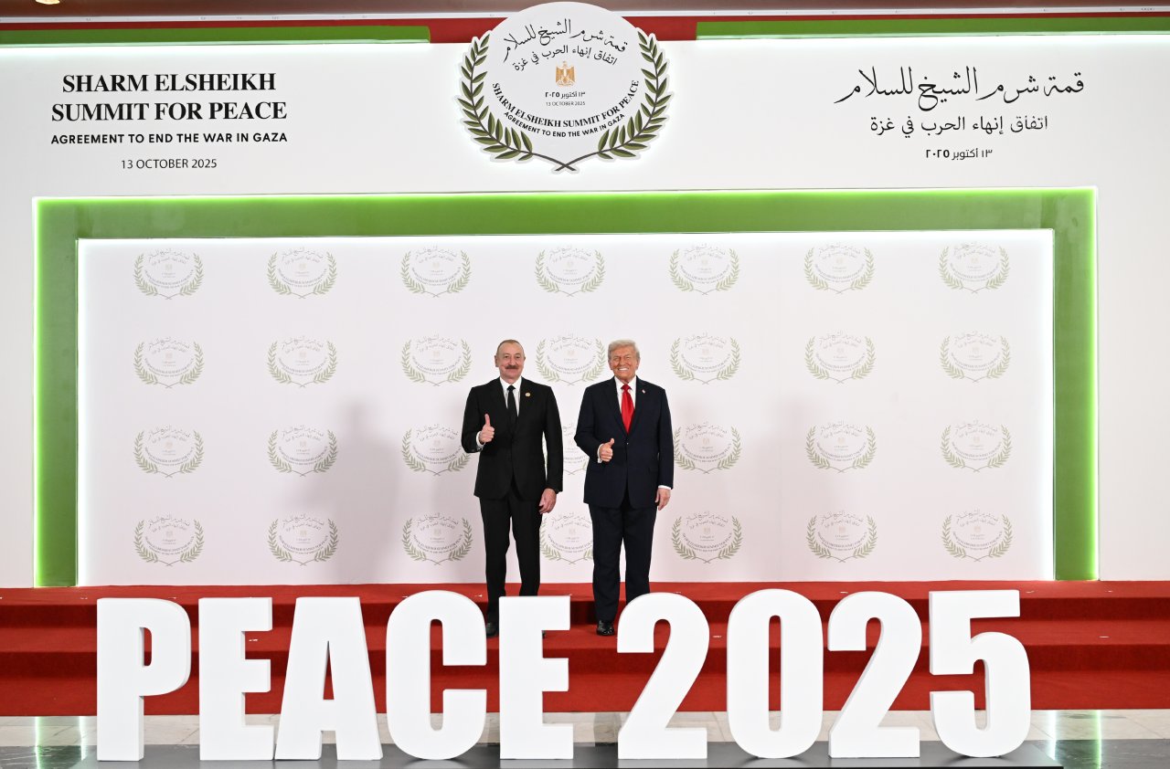 Prezident İlham Əliyev Yaxın Şərq Sülh Sammitində iştirak etdi- YENİLƏNİB/FOTO/VİDEO - foto 4