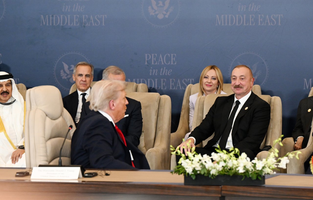 Prezident İlham Əliyev Yaxın Şərq Sülh Sammitində iştirak etdi- YENİLƏNİB/FOTO/VİDEO - foto 9