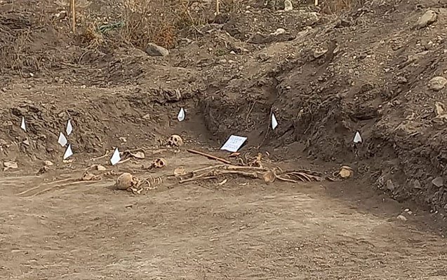 Ağdamda insan sümüklərinin qalıqları tapıldı