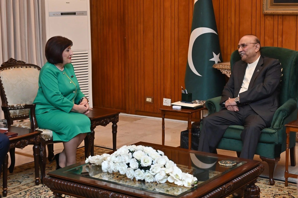 Sahibə Qafarova Pakistan prezidenti və Senatının sədri ilə görüşdü - FOTO - foto 4