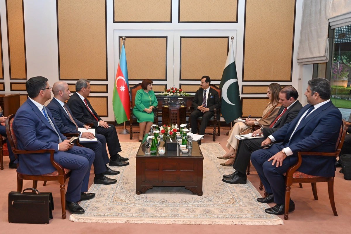 Sahibə Qafarova Pakistan prezidenti və Senatının sədri ilə görüşdü - FOTO - foto 5