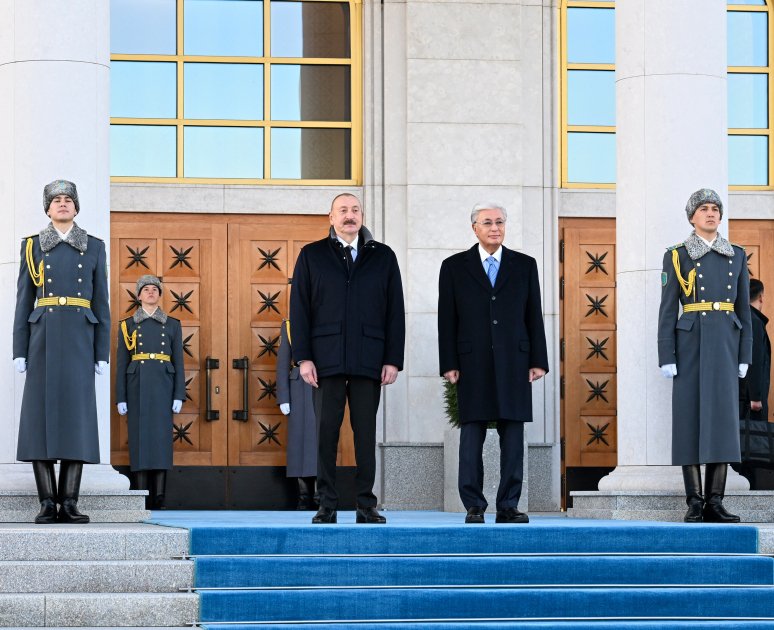 Tokayev İlham Əliyevi belə qarşıladı – FOTO/VİDEO - foto 8