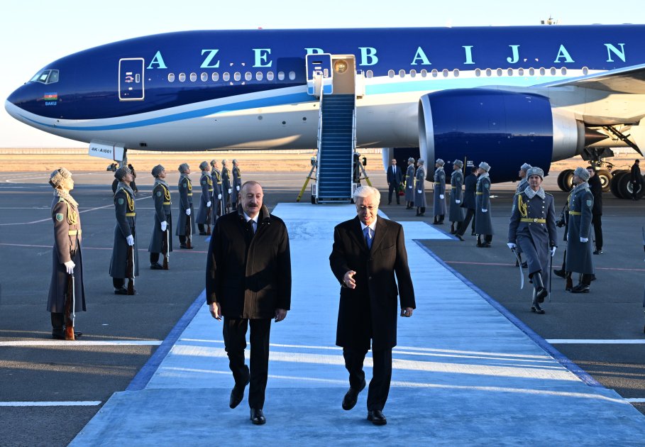 Tokayev İlham Əliyevi belə qarşıladı – FOTO/VİDEO - foto 7