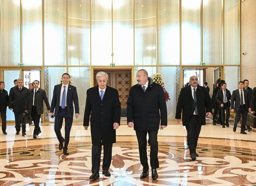 Tokayev İlham Əliyevi belə qarşıladı – FOTO/VİDEO - foto 10