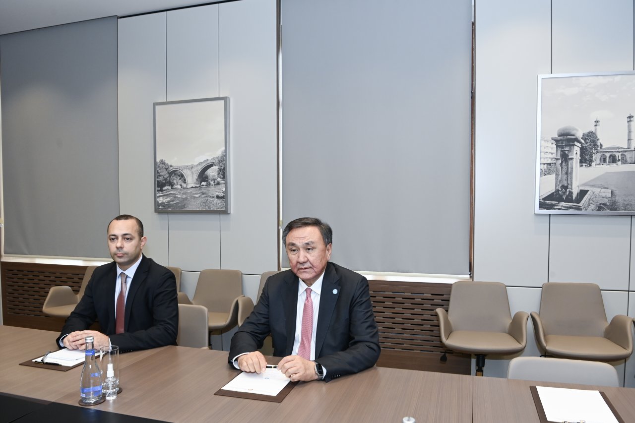 Ceyhun Bayramov TDT baş katibini qəbul etdi – FOTO - foto 1
