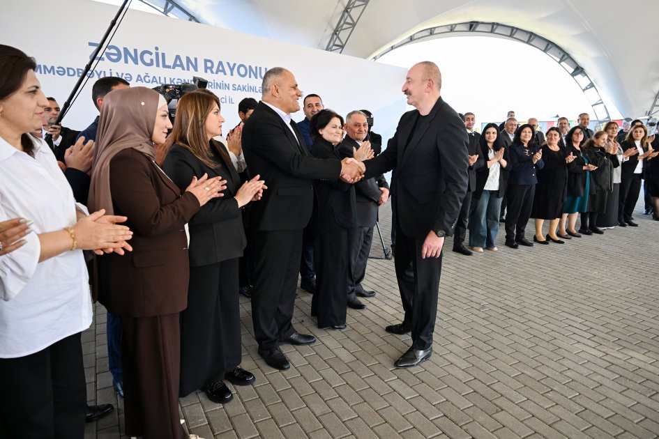 Zəngilanın Məmmədbəyli və Ağalı kəndlərinin sakinlərinə mənzillərin açarları təqdim edildi - FOTO - foto 2