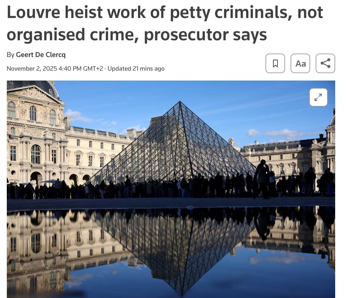 Luvr muzeyində oğurluğu xırda cinayətkarlar törədib - Paris Prokurorluğu - FOTO - foto 1