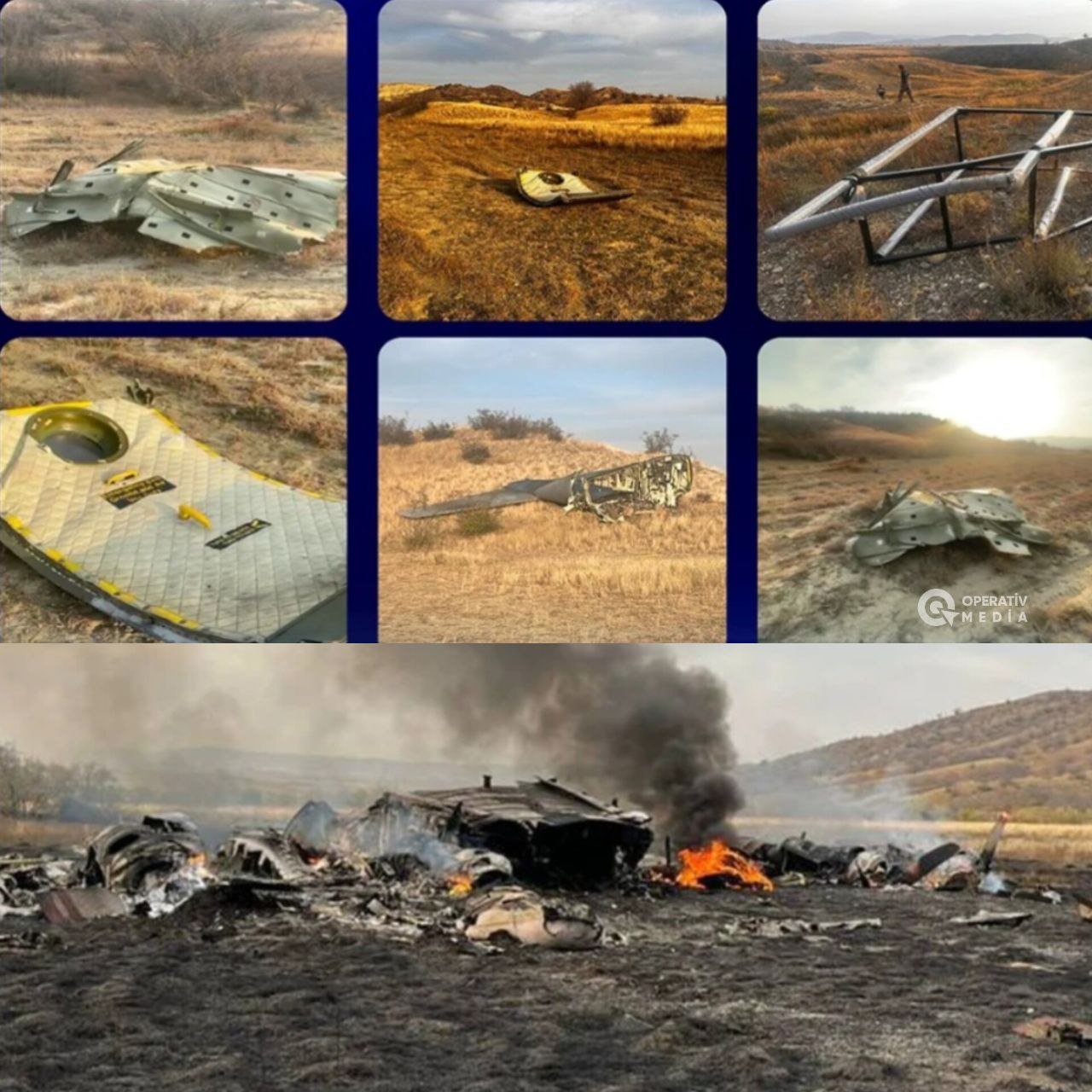 Türkiyə təyyarəsinin qəza yerindən GÖRÜNTÜLƏR - FOTO/VİDEO - foto 3