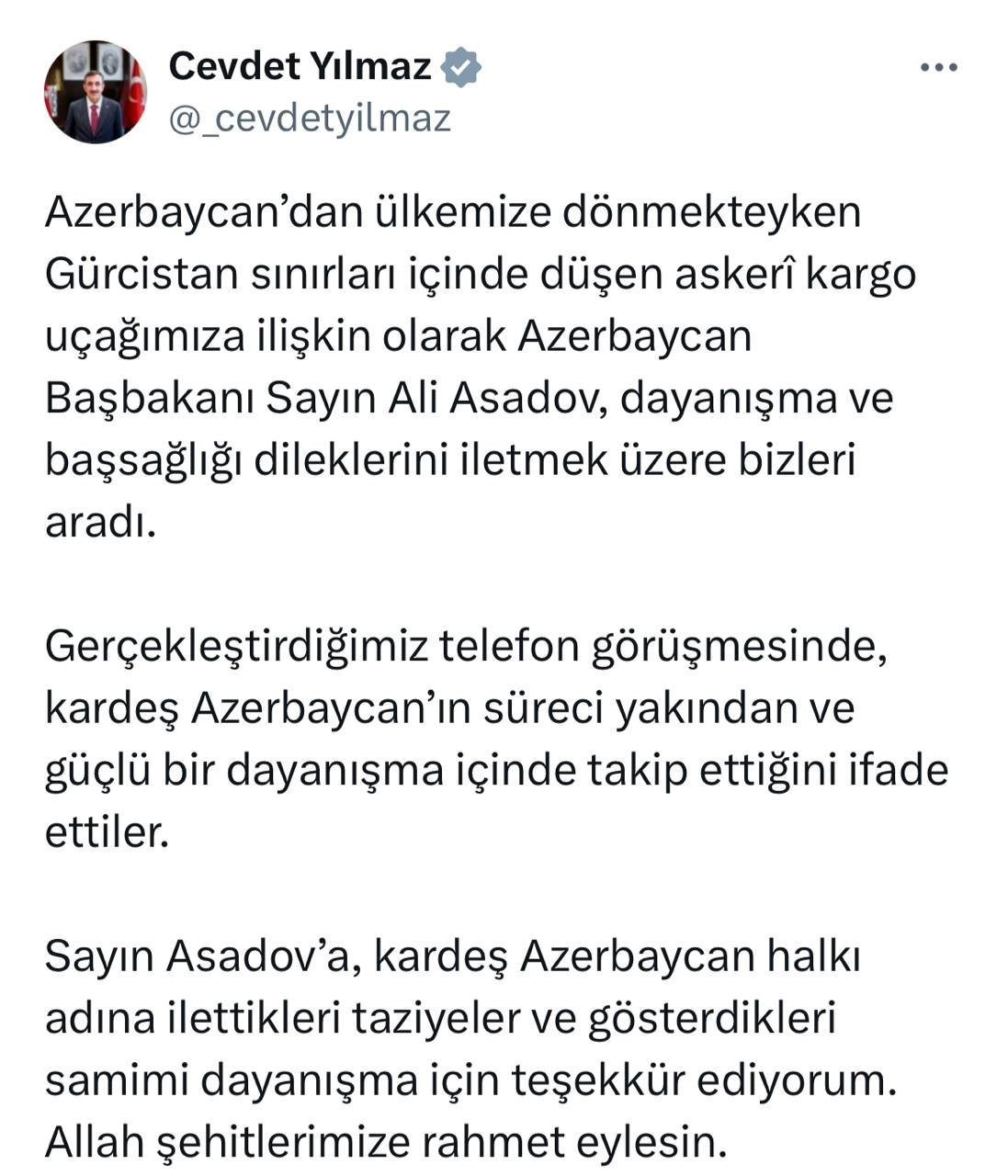 Cevdet Yılmazla Əli Əsədov arasında telefon danışığı oldu - FOTO - foto 1