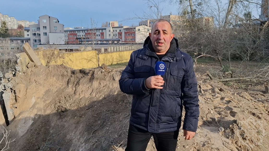 Raket hücumu zamanı Azərbaycanın Kiyevdəki səfirliyinə ciddi ziyan dəydi – FOTO/VİDEO - foto 2