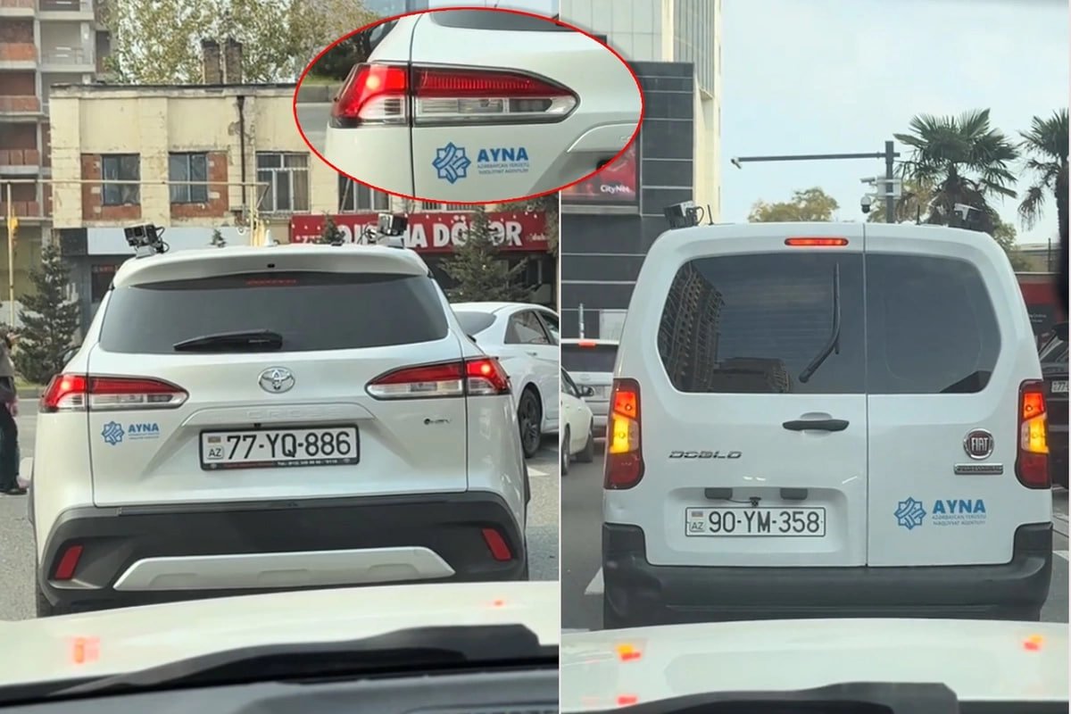 Bakıda AYNA-nın xüsusi avtomobilləri sürücüləri CƏRİMƏLƏYİR &ndash; VİDEO