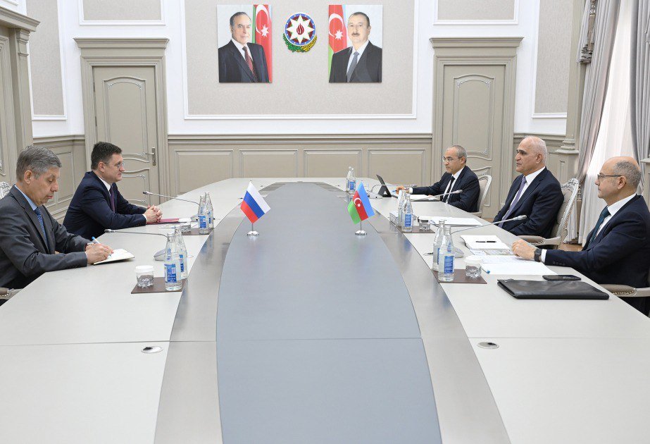 Şahin Mustafayev Aleksandr Novakla GÖRÜŞDÜ Şahin Mustafayev Aleksandr Novakla GÖRÜŞDÜ