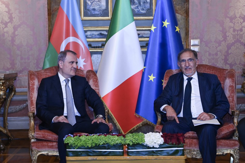 Ceyhun Bayramov İtaliya Senatının sədri ilə görüşüb - FOTO